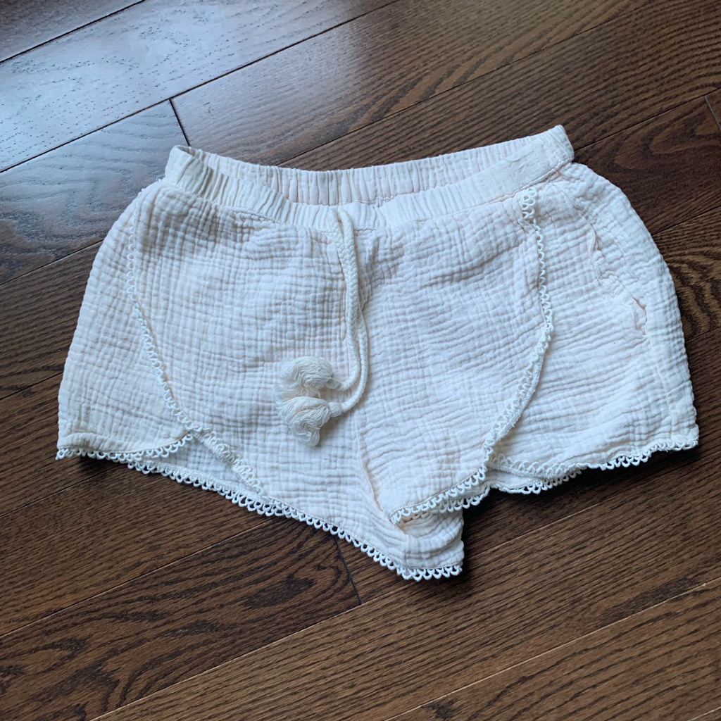 Rylee And Cru Textured Cream Shorts
